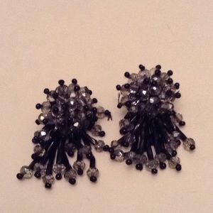 Gorgeous Crystal bead tassel earrings NWT